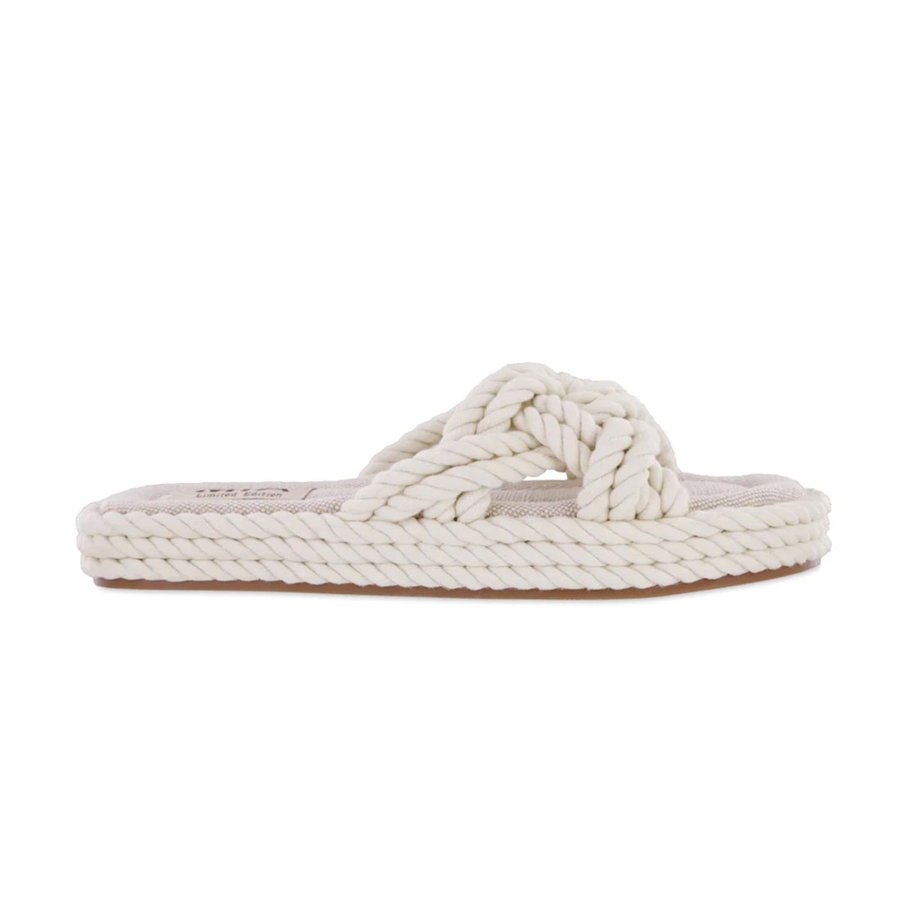 MIA Cream Rope Sandals - Picture 3 of 5